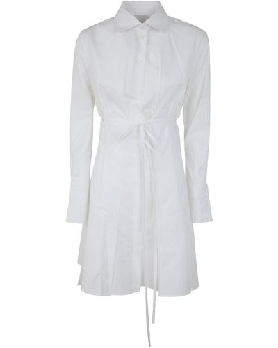 Patou Belted Chemisier - White