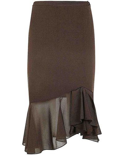 Tom Ford Knitted Skirt - Brown