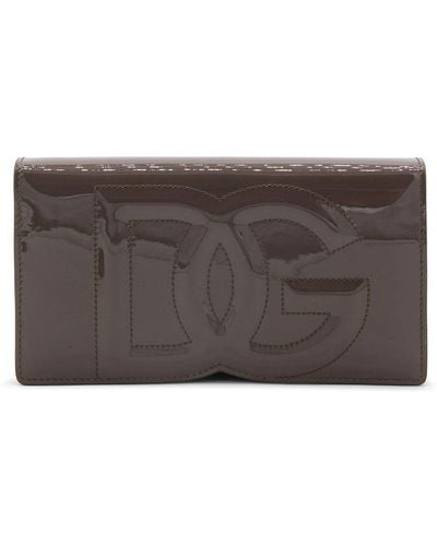 Dolce & Gabbana Leather Crossbody Bag - Gray
