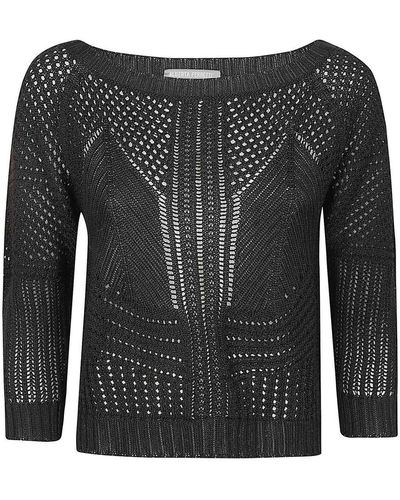 Alberta Ferretti Cotton Sweater - Black