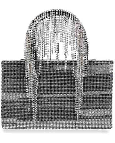 Kara Crystal Handbag - Grey