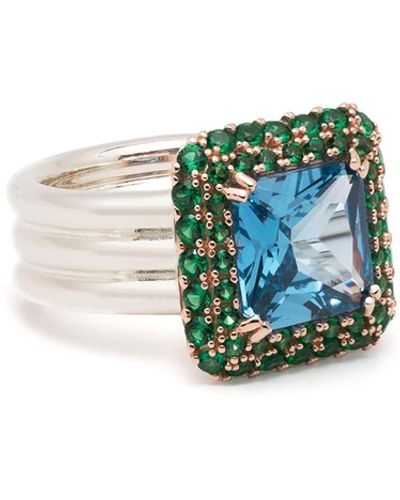 Hatton Labs Crown Stone Ring - Blue