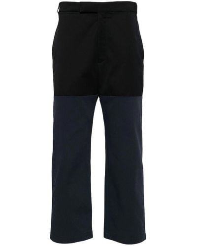Thom Browne Unconstructed Combo Straight-leg Trousers - Black