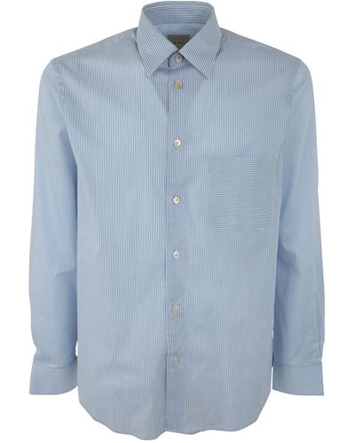 Paul Smith Cotton Regular Fit Shirt - Blue