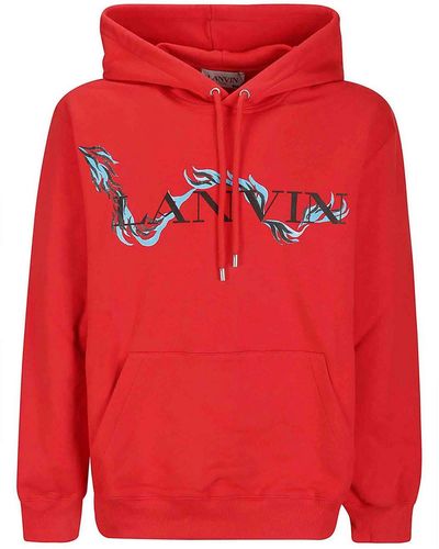 Lanvin Oversized Hoodie - Red