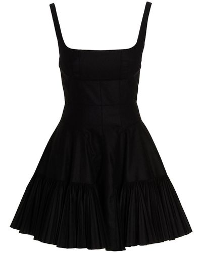Giovanni bedin Pleated Flannel Dress - Black