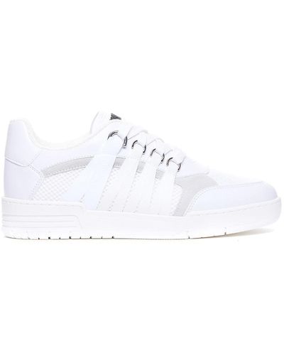 Moschino Trainers And Frontal Logo - White