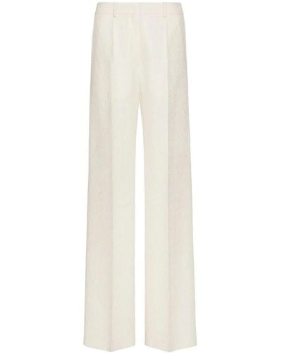Valentino Toile Iconographe Wide Trousers - White