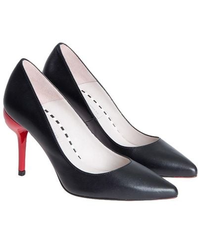 Lulu Guinness Leather Court Shoes - Black