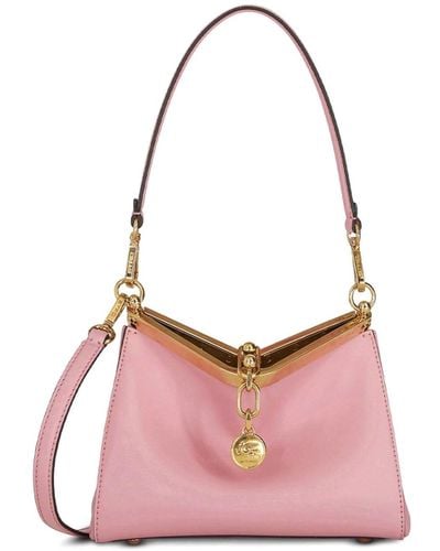 Etro Vela Mini Leather Shoulder Bag - Pink