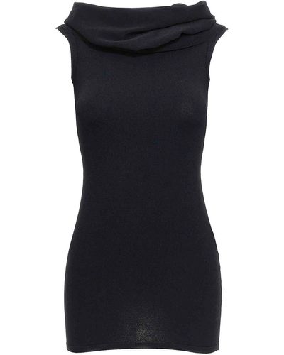 Wardrobe NYC Mini Off Shoulder Dress - Black