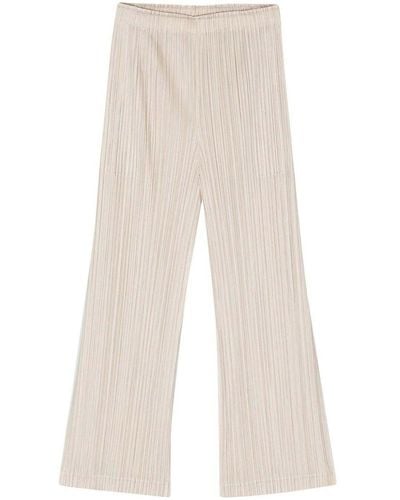 Pleats Please Issey Miyake Casual Trousers - White