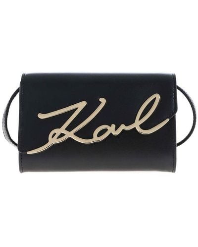 Karl Lagerfeld K Signature Belt Bag In - Black