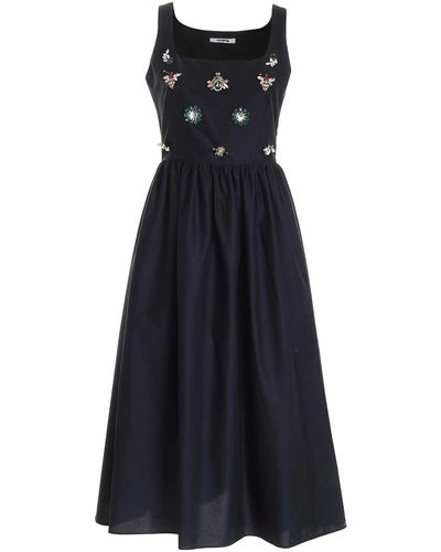 Vivetta Brooches Dress In - Blue