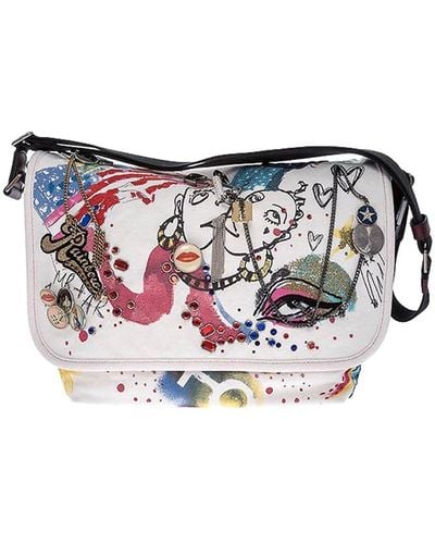 Marc Jacobs Collage Printed Canvas Bag - White