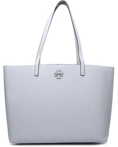 Tory Burch Mcgraw Leaher Bag - Gray