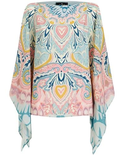 Etro Silk Blouse And Batwing Sleeves - White