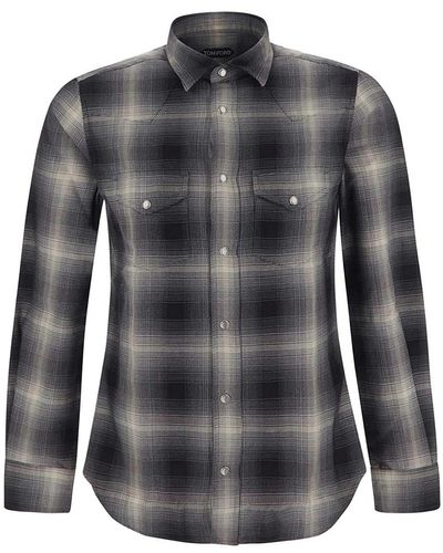 Tom Ford Shirt With Long Sleeves - Black
