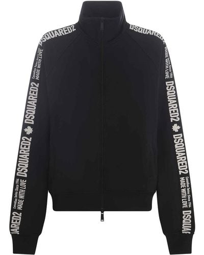 DSquared² Sweatshirt In Nylon - Black