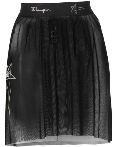 Rick Owens Logo Skirt - Black