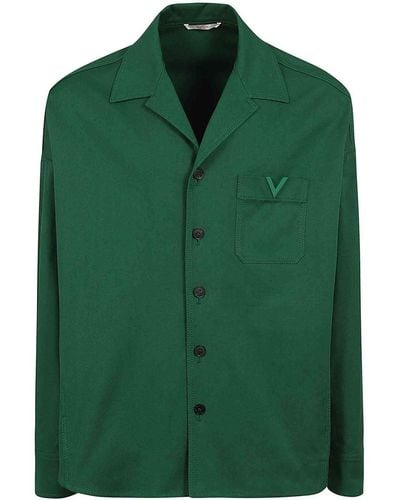 Valentino Garavani Cotton Peacoat - Green