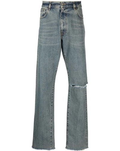 424 Wide Leg Denim Jeans - Blue