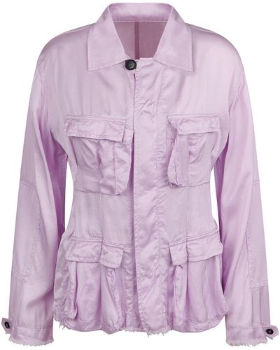 N°21 Shirt With Pockets - Purple