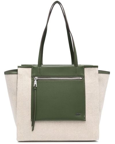 DKNY Pax Cotton Shopping Bag - Green