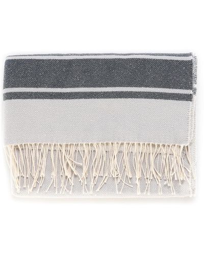 Fendi Beach Towel In Cotton - Grey