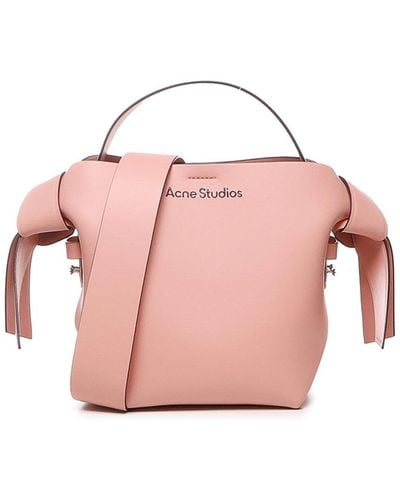 Acne Studios Mini Musubi Bag In Calfskin - Pink