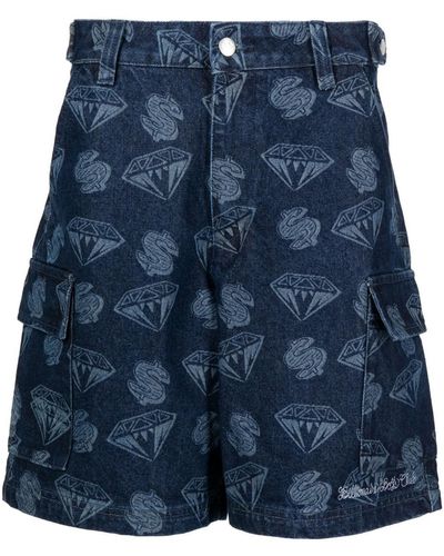 Billionaire Cotton Shorts - Blue