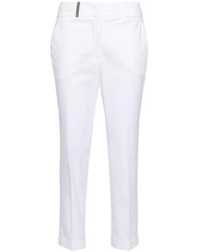 Peserico Casual Trousers - White