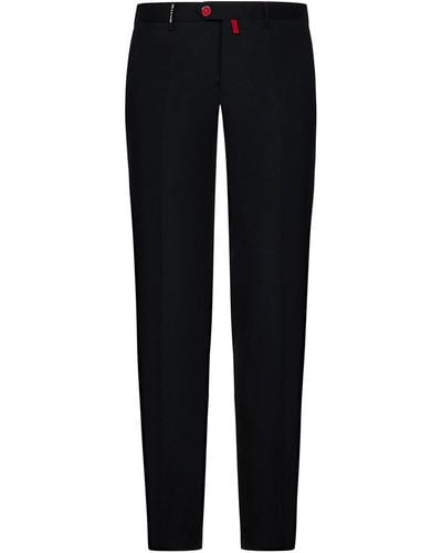 Kiton Tailored Wool Trousers - Black