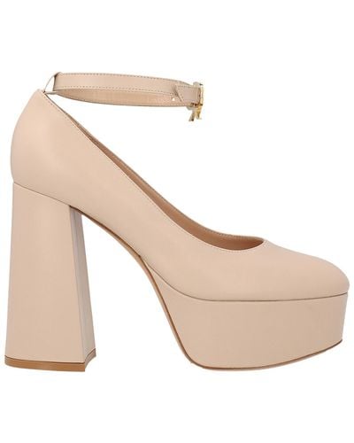 Gianvito Rossi Mary Jane Court Shoes - Natural