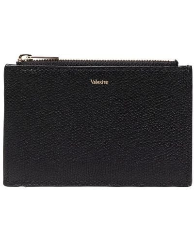 Valextra Leather Wallet - Black