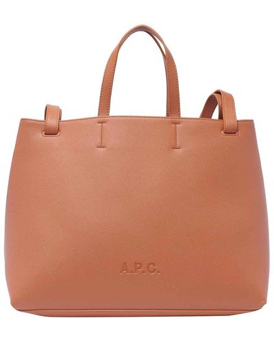 A.P.C. Market Shopper Bag - Brown
