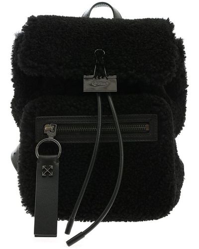 Off white black store mini backpack