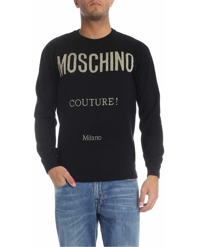 Moschino Pullover In Wool And Cashmere - Black