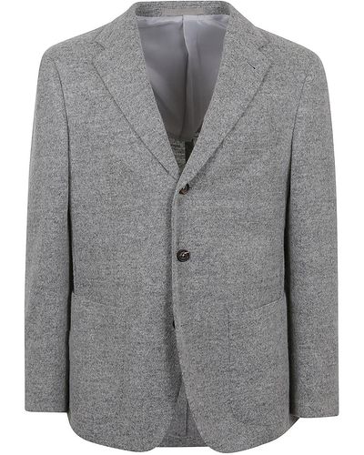 Eleventy Single Breasted Jacket - Grey