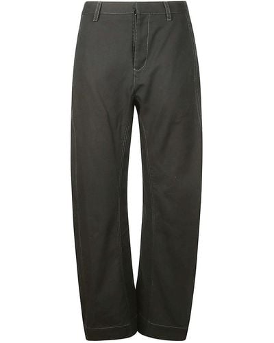 Dion Lee Cotton Casual Trousers - Grey