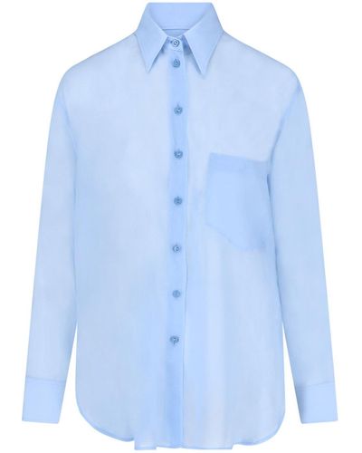 The Seafarer Silk Shirt - Blue
