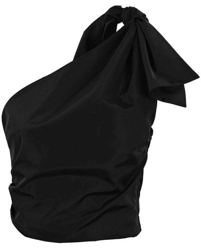 Pinko Nosiola One-shoulder Top - Black