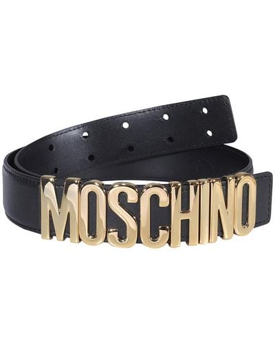 Moschino Logoed Belt - Blue
