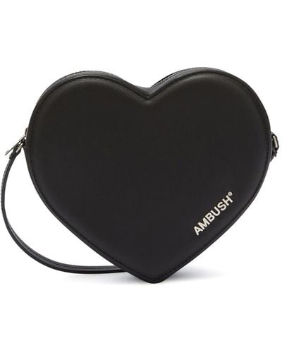 Ambush Heart Shaped Crossbody Bag - Black