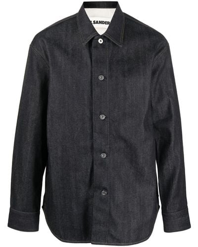 Jil Sander Denim Cotton Shirt - Black