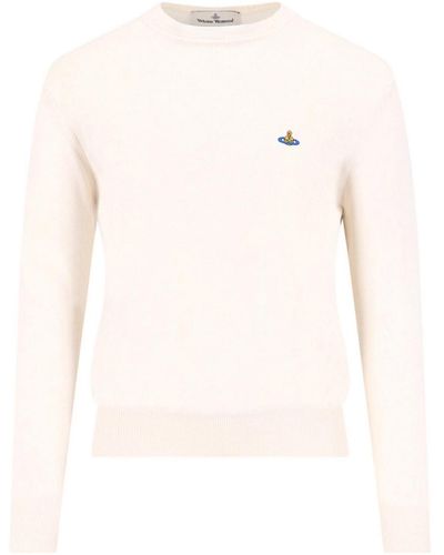 Vivienne Westwood Logo Sweater - Natural