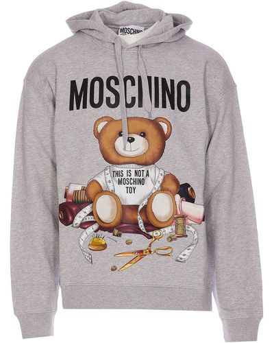 Moschino Teddy Print Sweatshirt - Gray