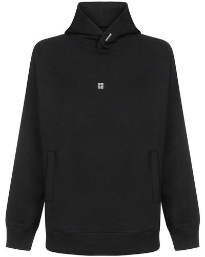 Givenchy Hoodie With White 4g Logo - Black