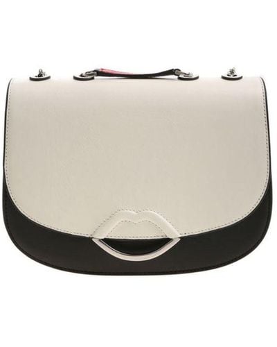 Lulu Guinness Black And Isabella Bag - White