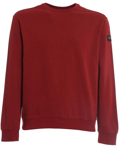 Paul & Shark Cotton Crewneck Sweatshirt - Red